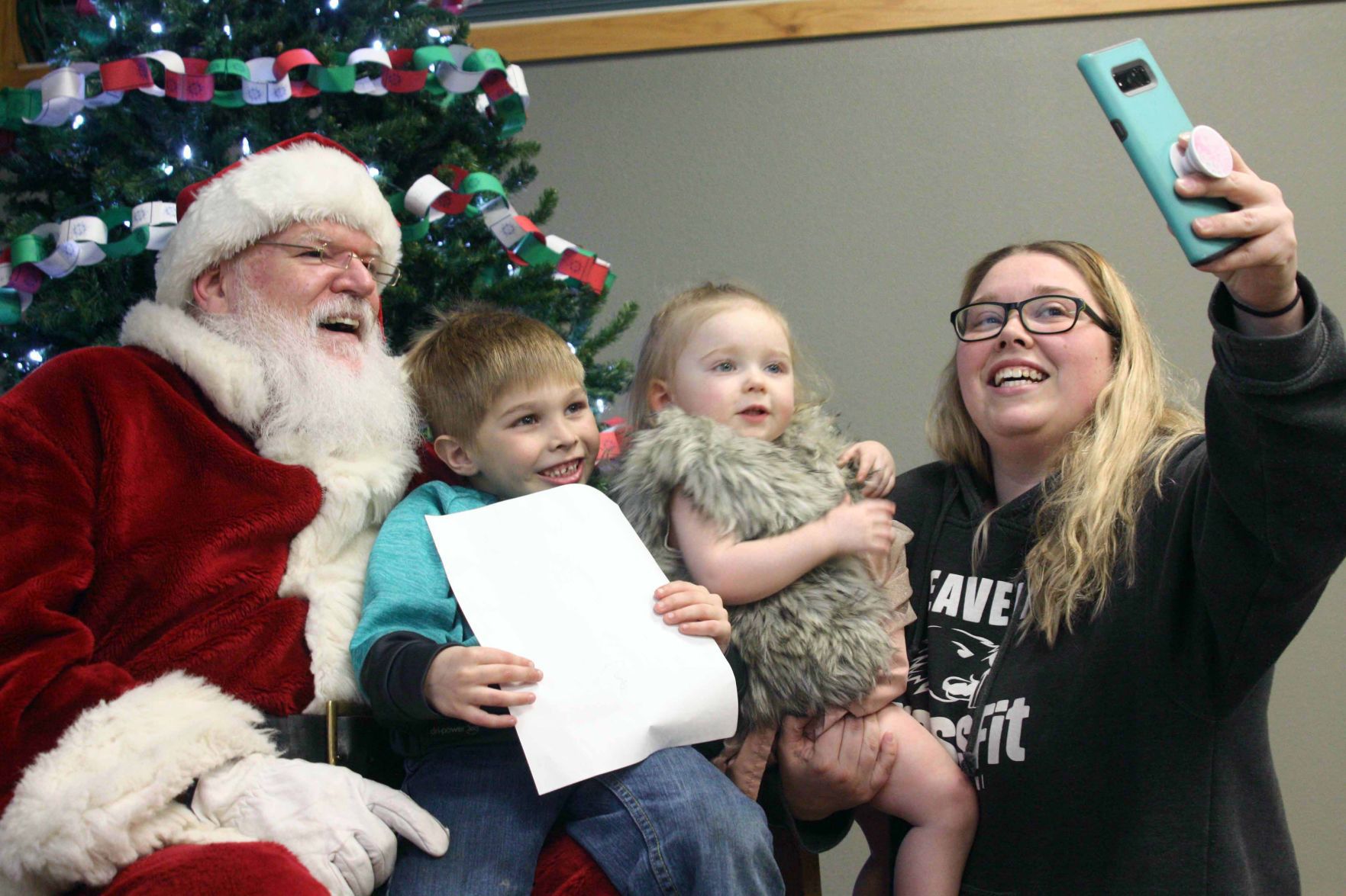 Santa at Library